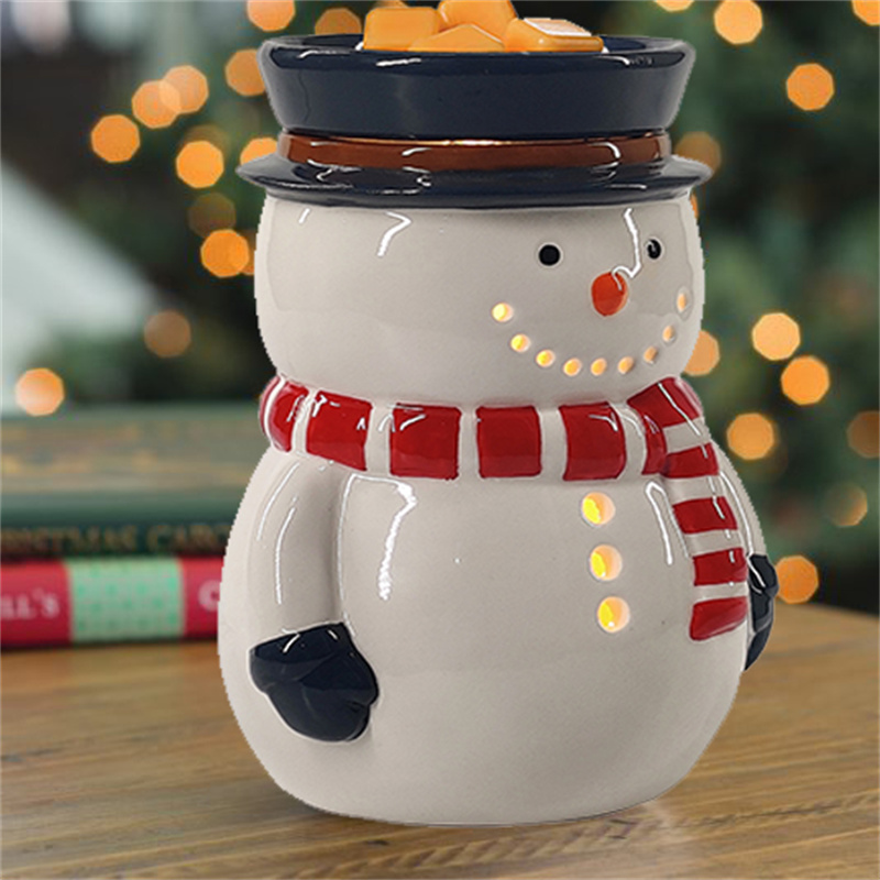 Frosty Illumination Fragrance Warmer - Snowman Chri4
