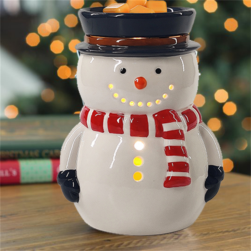 Frosty Ilumination Fragrance Warmer -Snowman Chri5