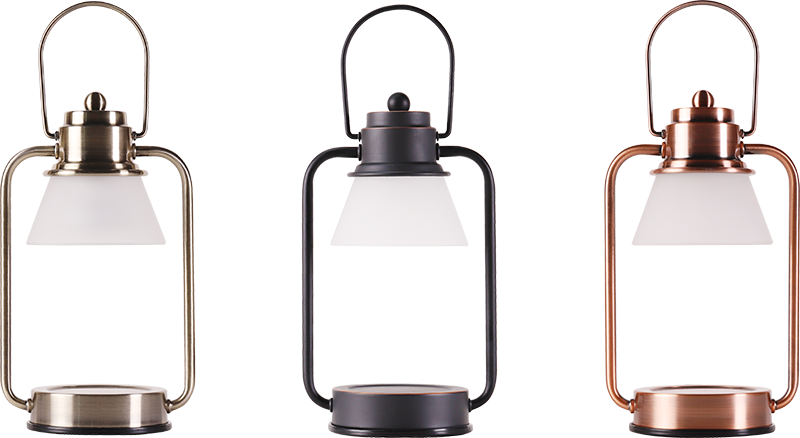 Mini Electric Candle Warmer Lantern ມີຮົ່ມແກ້ວ